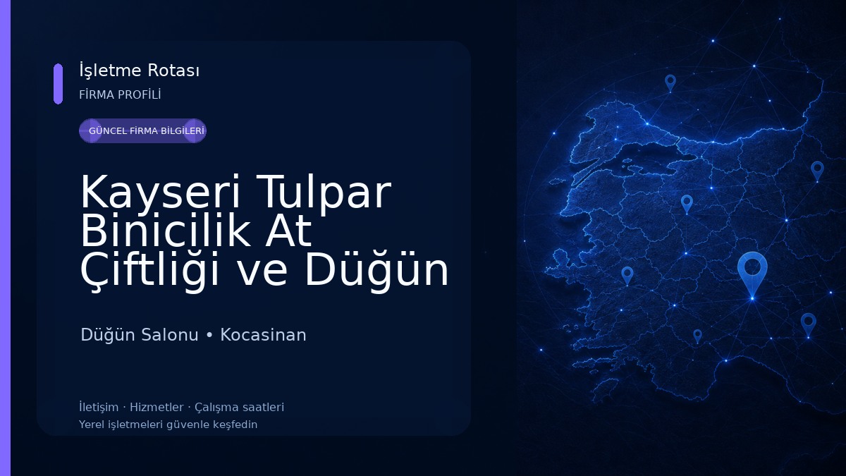 Kayseri Tulpar Binicilik At Çiftliği ve Düğün Salonları Düğün Salonu