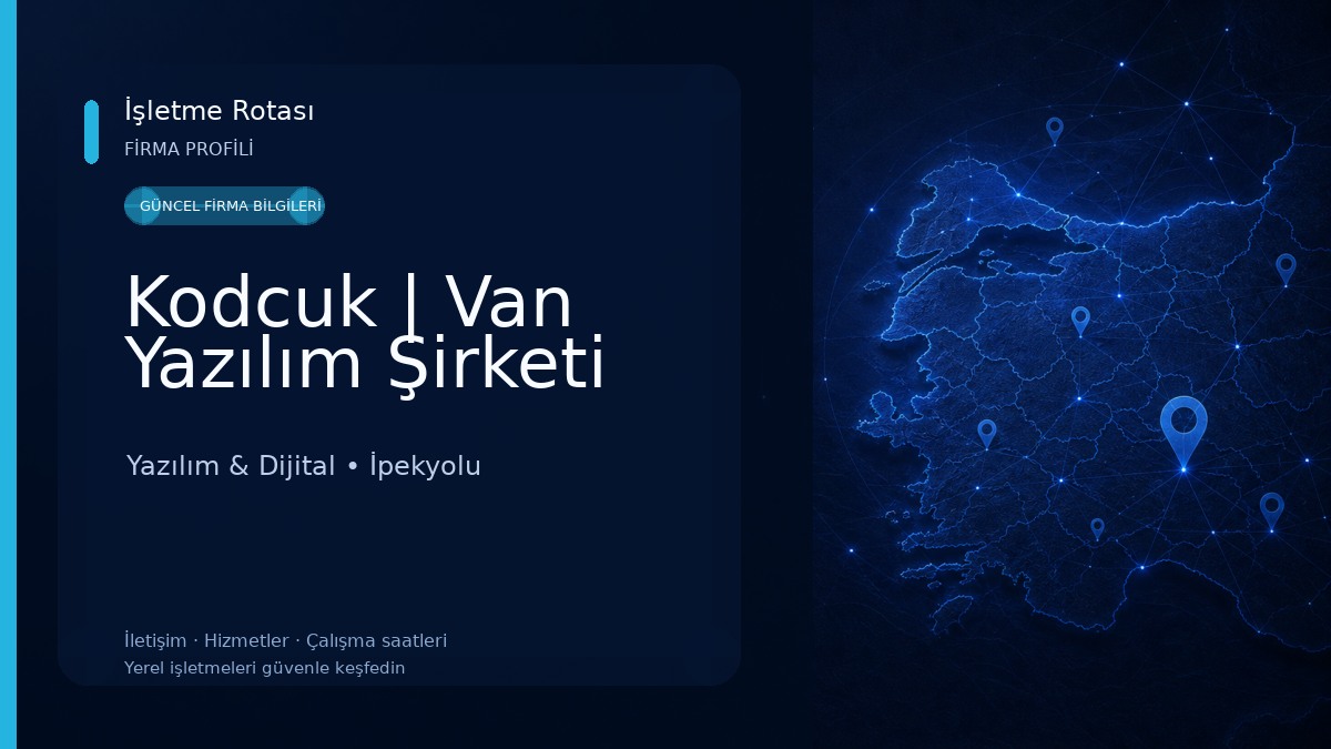 Kodcuk | Van Yazılım Şirketi Yazılım & Dijital