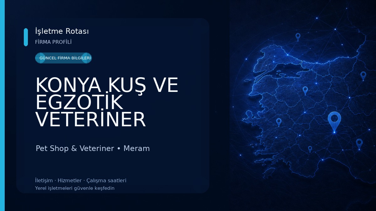KONYA KUŞ VE EGZOTİK VETERİNER KLİNİĞİ 