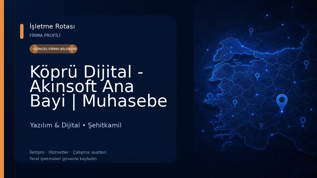 Köprü Dijital - Akınsoft Ana Bayi | Muhasebe Yazılımı | Gaziantep | Web Sitesi | Web Tasarım | SEO | Kurumsal Yazılım Yazılım & Dijital