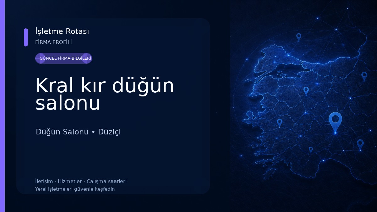 Kral kır düğün salonu
