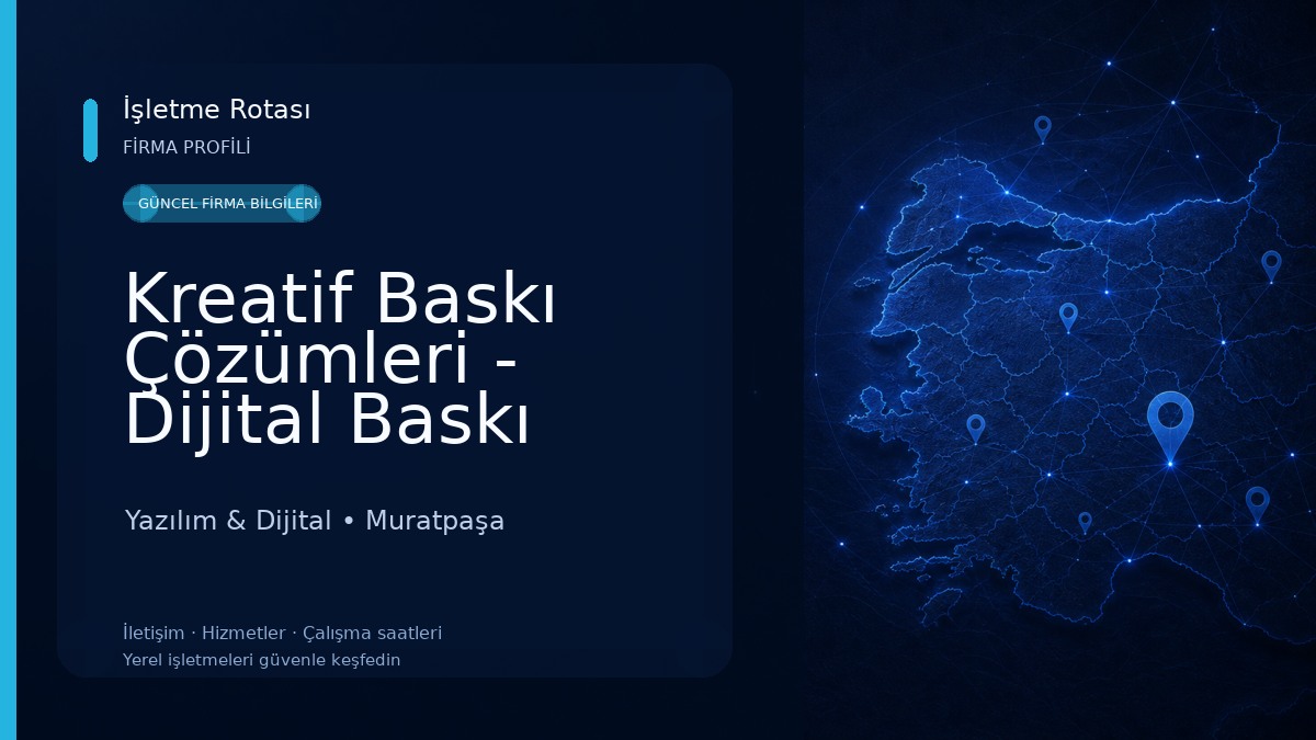 Kreatif Baskı Çözümleri - Dijital Baskı Merkezi Antalya - Printing Center - Типография Анталья