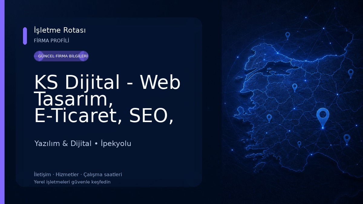 KS Dijital - Web Tasarım, E-Ticaret, SEO, Yazılım & Dijital