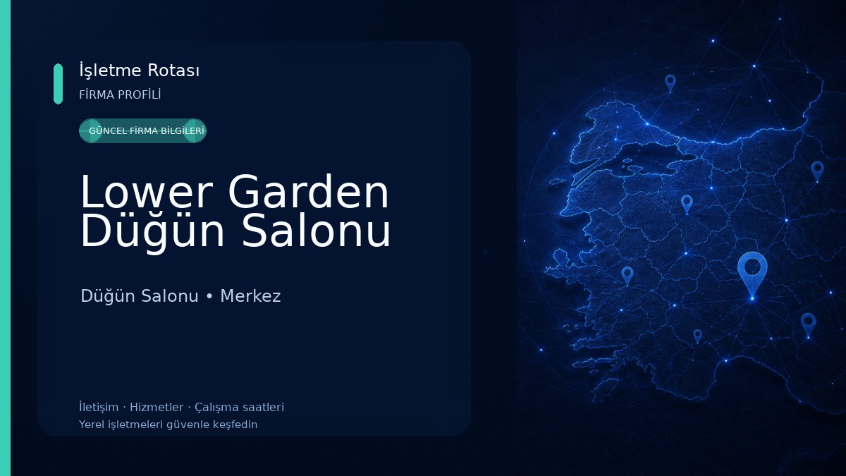 Lower Garden Düğün Salonu Düğün Salonu