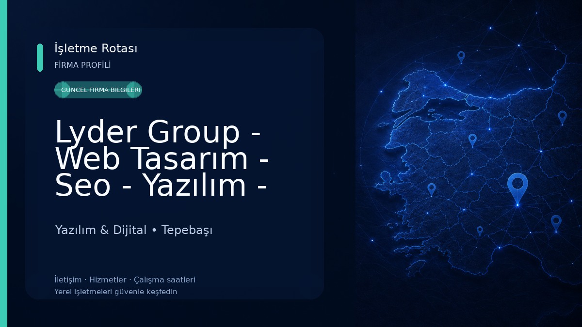 Lyder Group - Web Tasarım - Seo - Yazılım - Eticaret Yazılım & Dijital