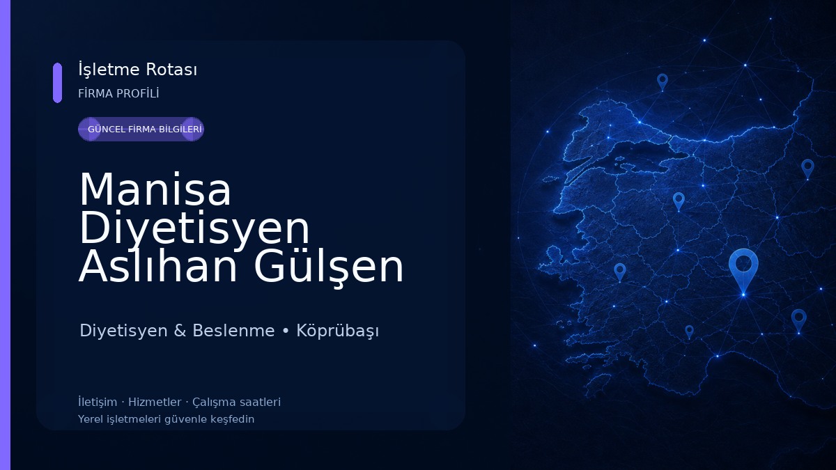 Manisa Diyetisyen Aslıhan Gülşen Diyetisyen & Beslenme