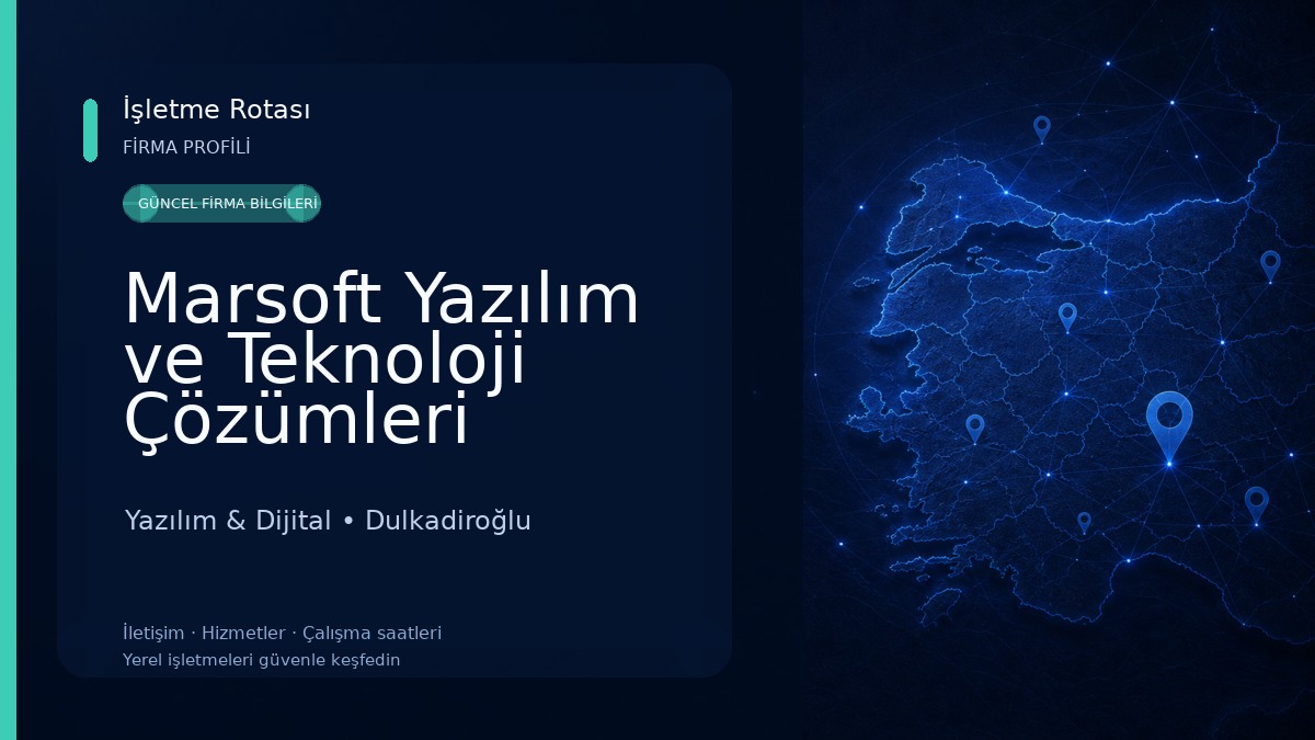 Marsoft Yazılım ve Teknoloji Çözümleri
