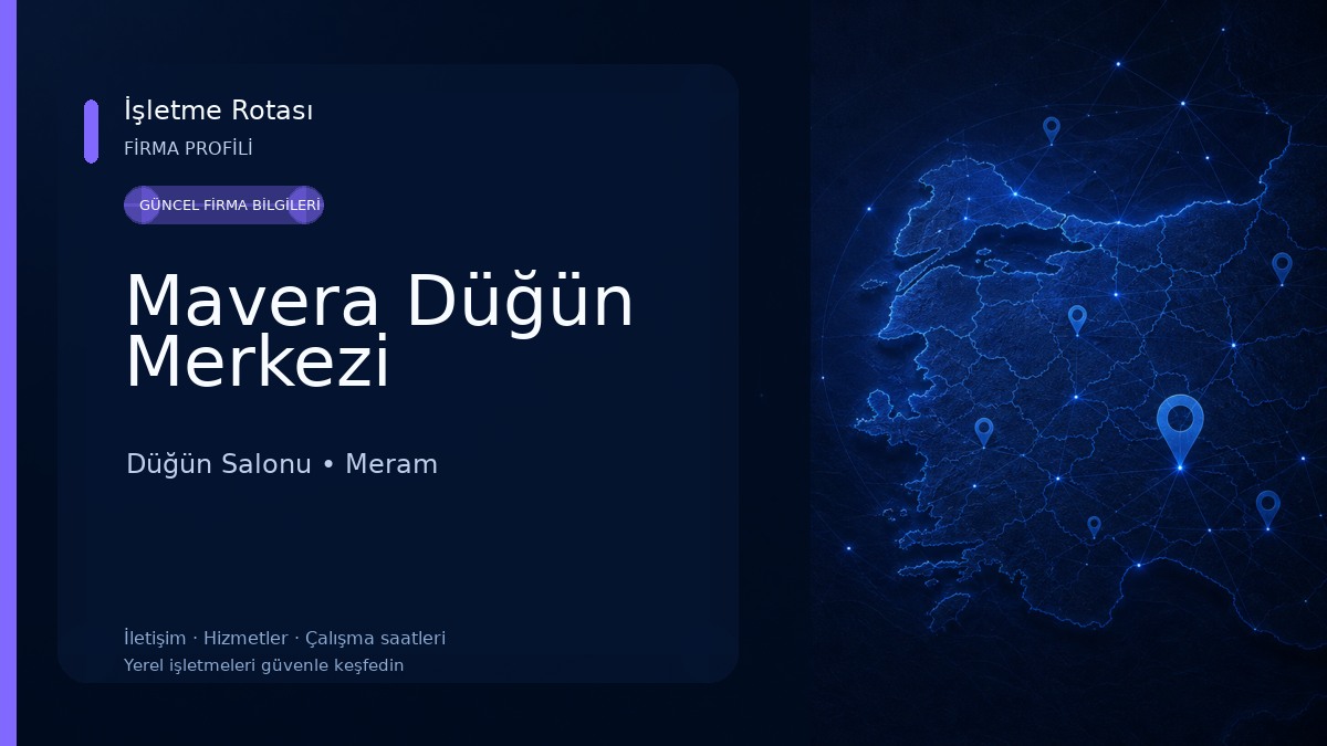 Mavera Düğün Merkezi Düğün Salonu