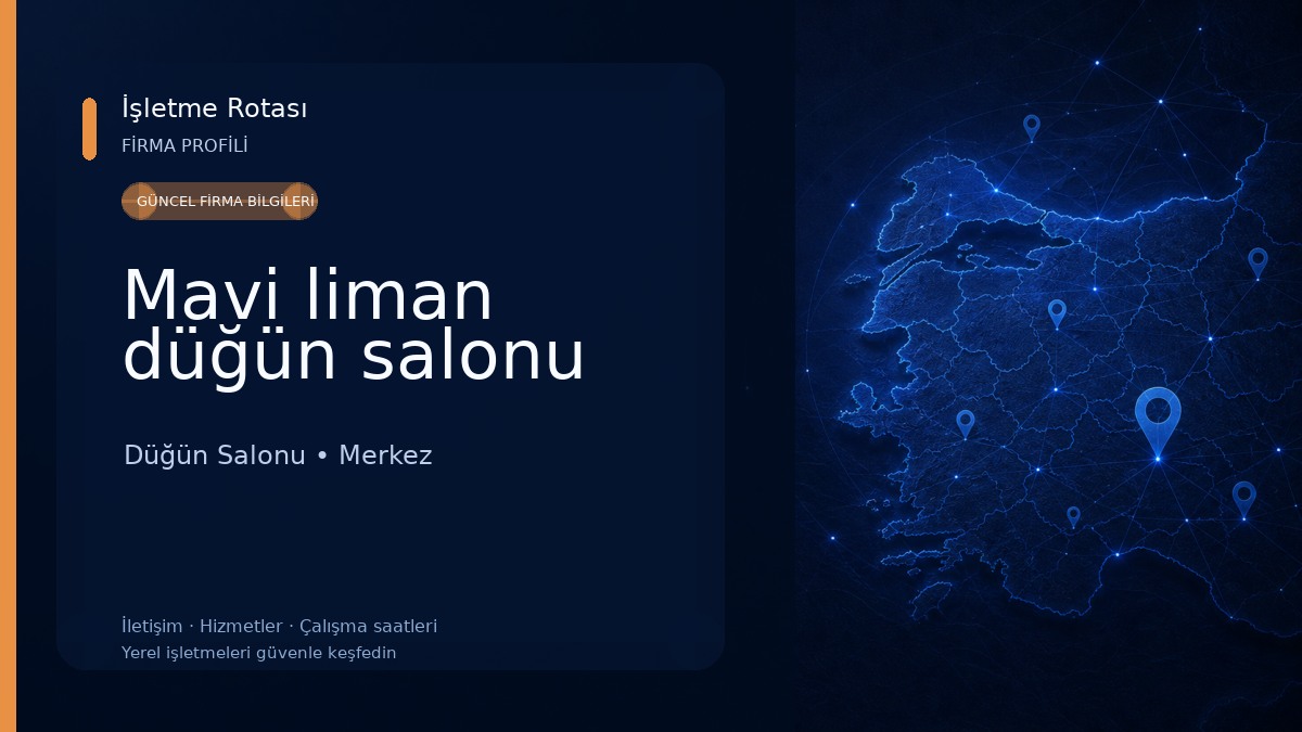 Mavi liman düğün salonu Düğün Salonu