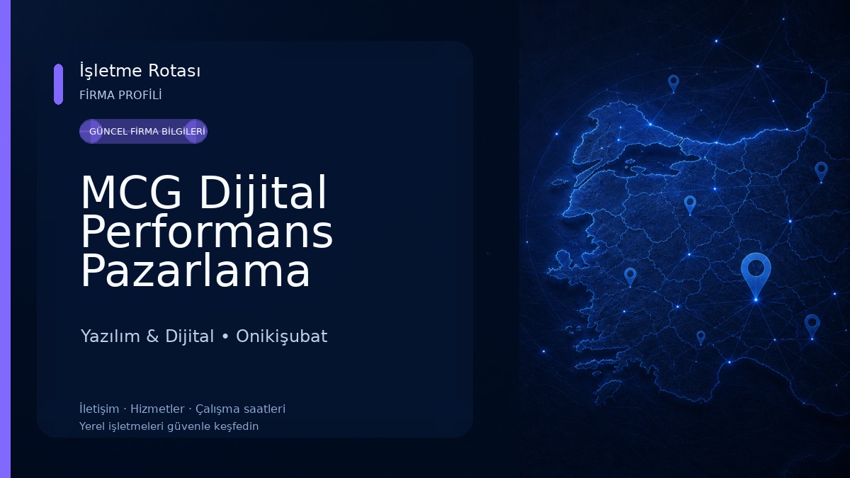 MCG Dijital Performans Pazarlama Ajansı Yazılım & Dijital