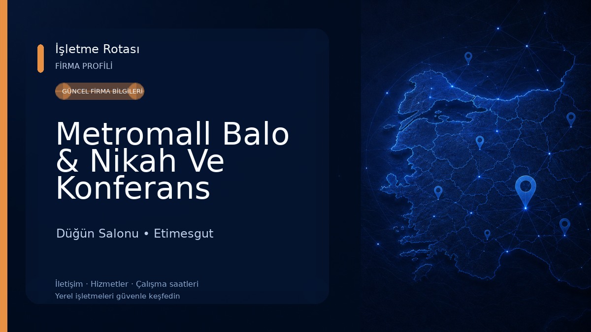 Metromall Balo & Nikah Ve Konferans Salonları Düğün Salonu