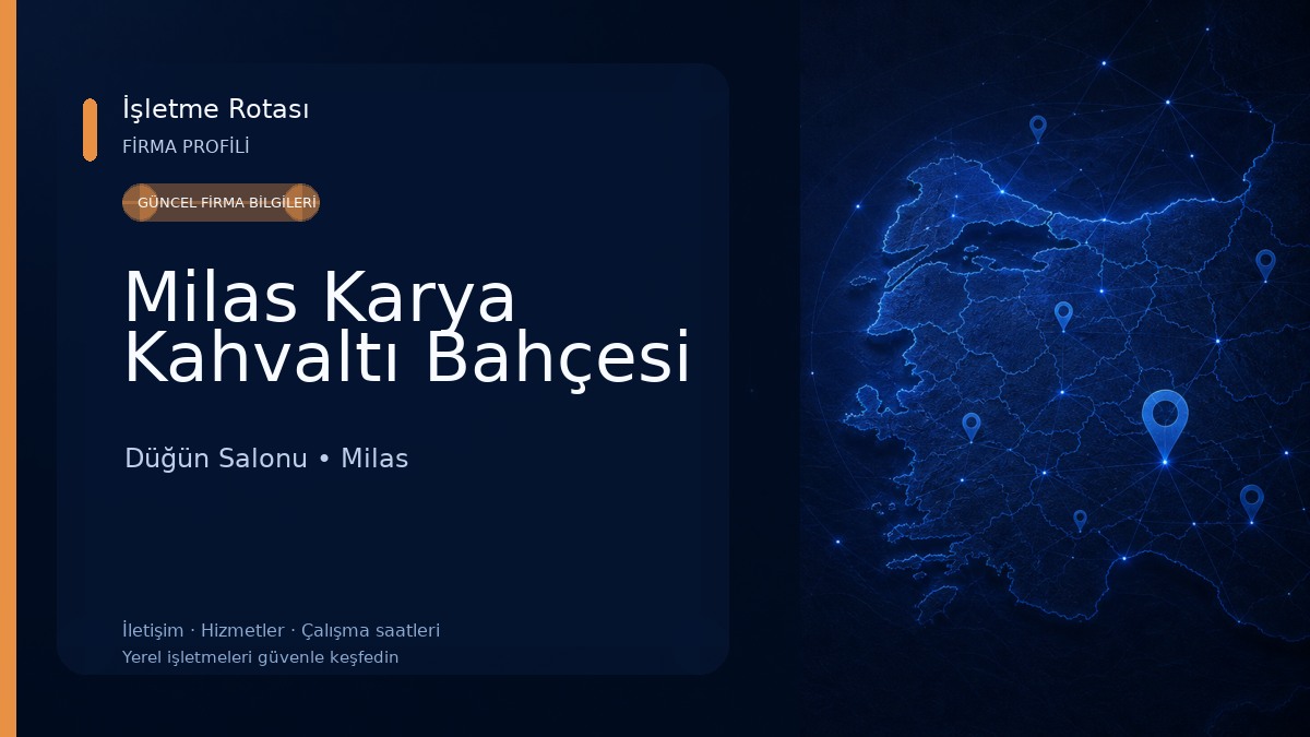 Milas Karya Kahvaltı Bahçesi Düğün Salonu