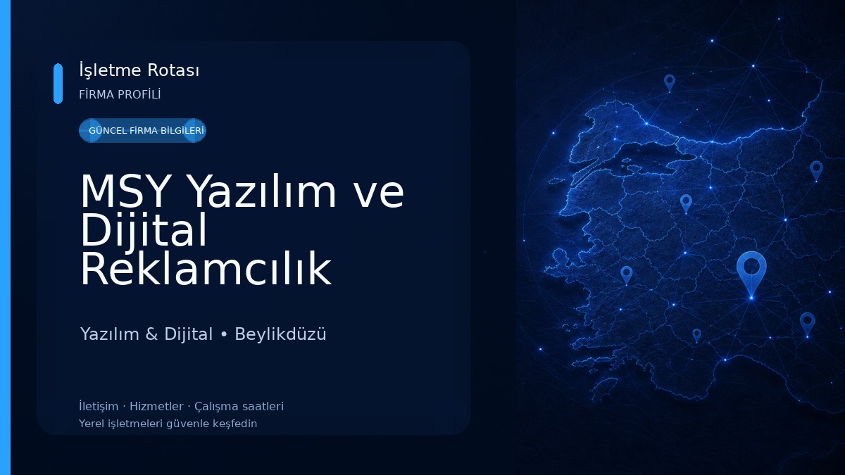 MSY Yazılım ve Dijital Reklamcılık Yazılım & Dijital