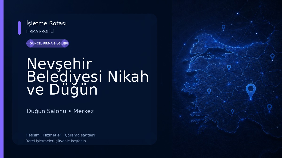 Nevşehir Belediyesi Nikah ve Düğün Salonu