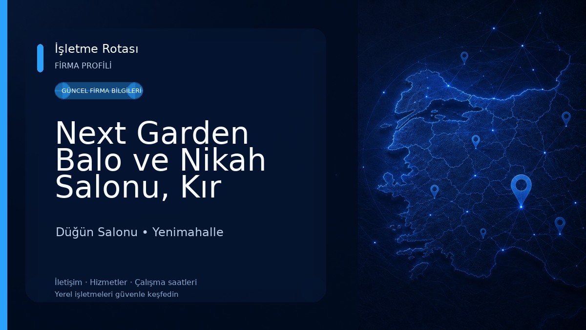 Next Garden Balo ve Nikah Salonu, Kır Bahçesi, Balkon Salon Düğün Salonu