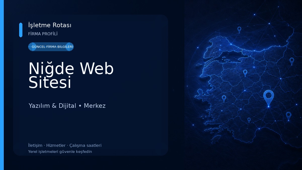 Niğde Web Sitesi Yazılım & Dijital