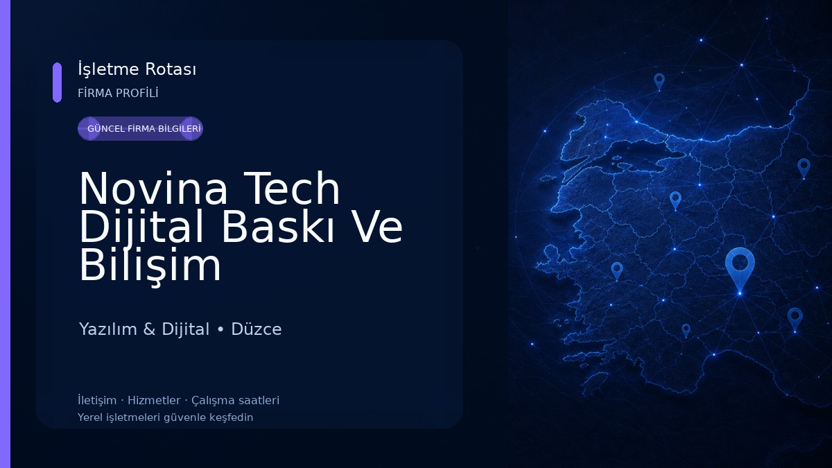 Novina Tech Dijital Baskı Ve Bilişim Yazılım & Dijital