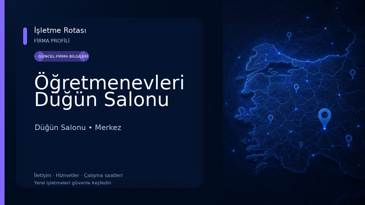 Öğretmenevleri Düğün Salonu 
