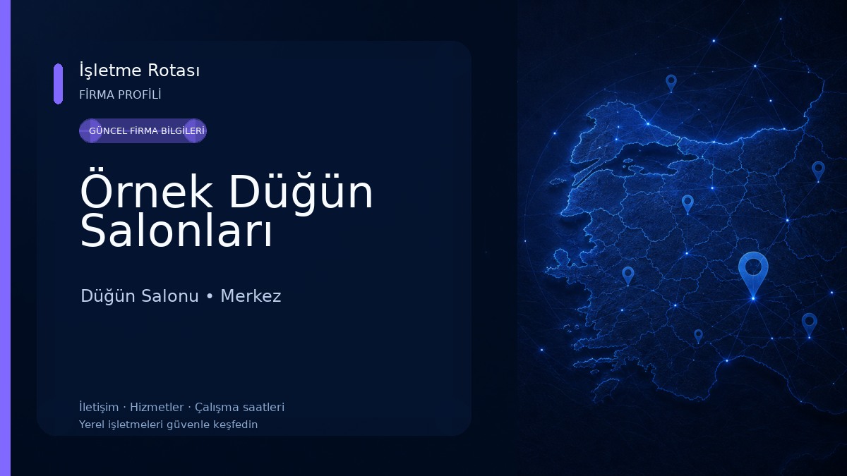 Örnek Düğün Salonları
