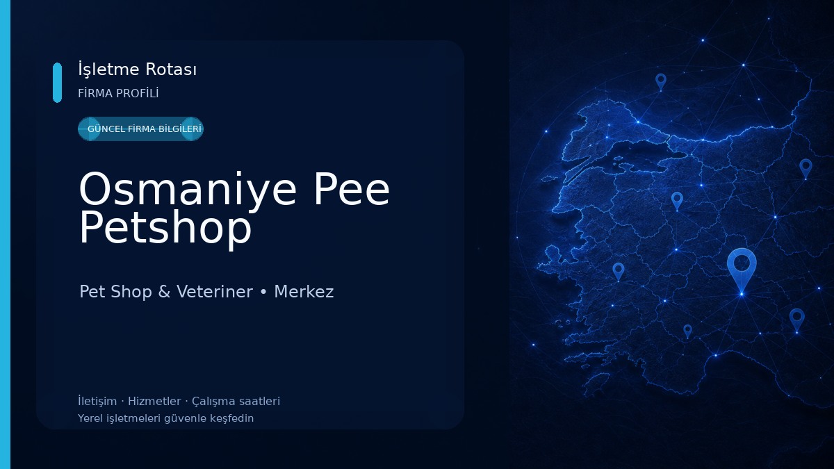 Osmaniye Pee Petshop 