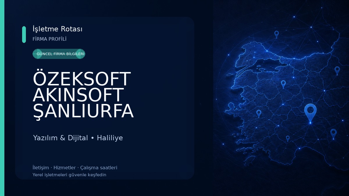 ÖZEKSOFT AKINSOFT ŞANLIURFA