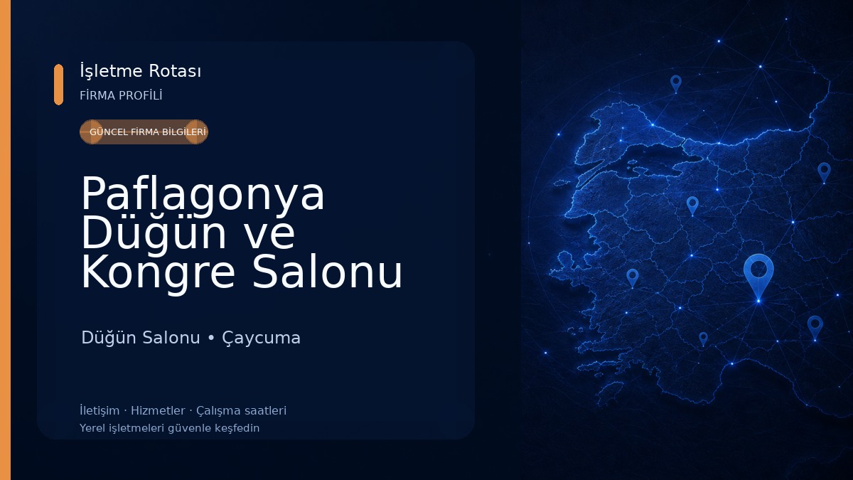 Paflagonya Düğün ve Kongre Salonu Düğün Salonu