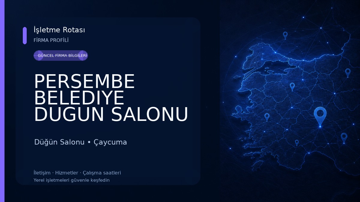 PERSEMBE BELEDIYE DUGUN SALONU Düğün Salonu