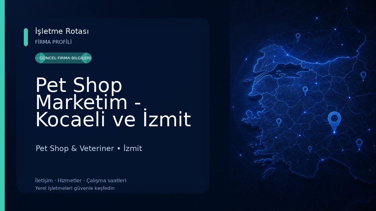 Pet Shop Marketim - Kocaeli ve İzmit Akvaryum Mağazası