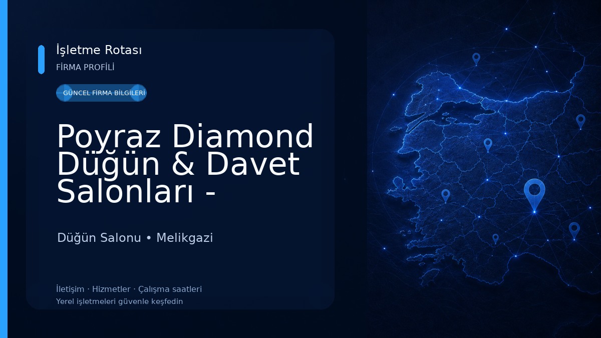 Poyraz Diamond Düğün & Davet Salonları - Kayseri Düğün Salonu Düğün Salonu