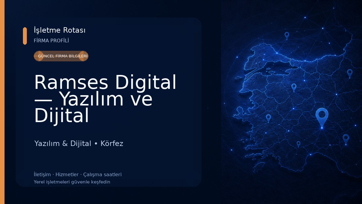 Ramses Digital — Yazılım ve Dijital Pazarlama Ajansı Yazılım & Dijital