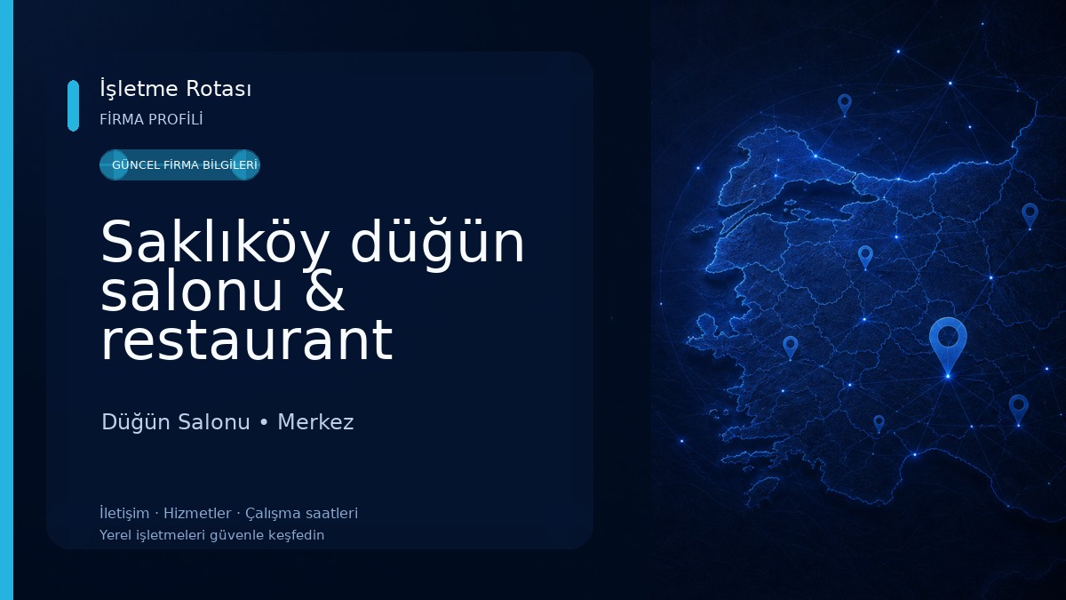 Saklıköy düğün salonu & restaurant Düğün Salonu