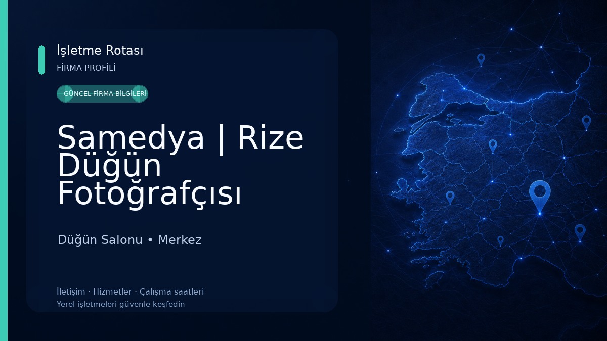 Samedya | Rize Düğün Fotoğrafçısı Düğün Salonu