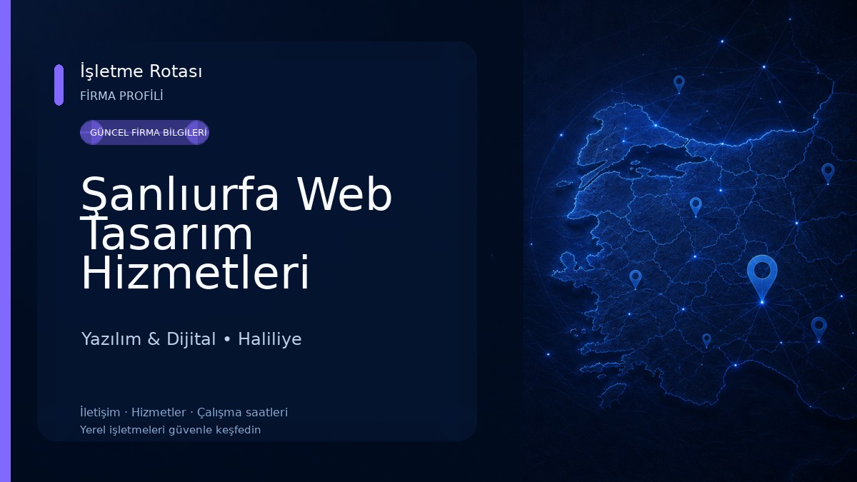 Şanlıurfa Web Tasarım Hizmetleri