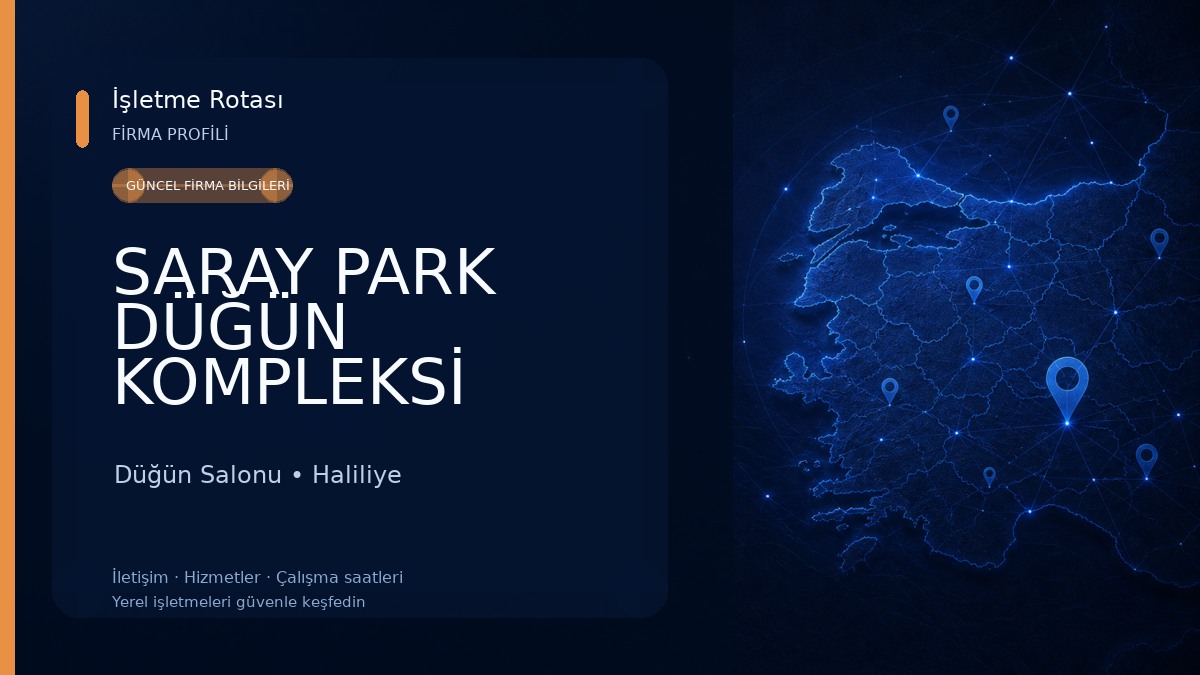SARAY PARK DÜĞÜN KOMPLEKSİ Düğün Salonu