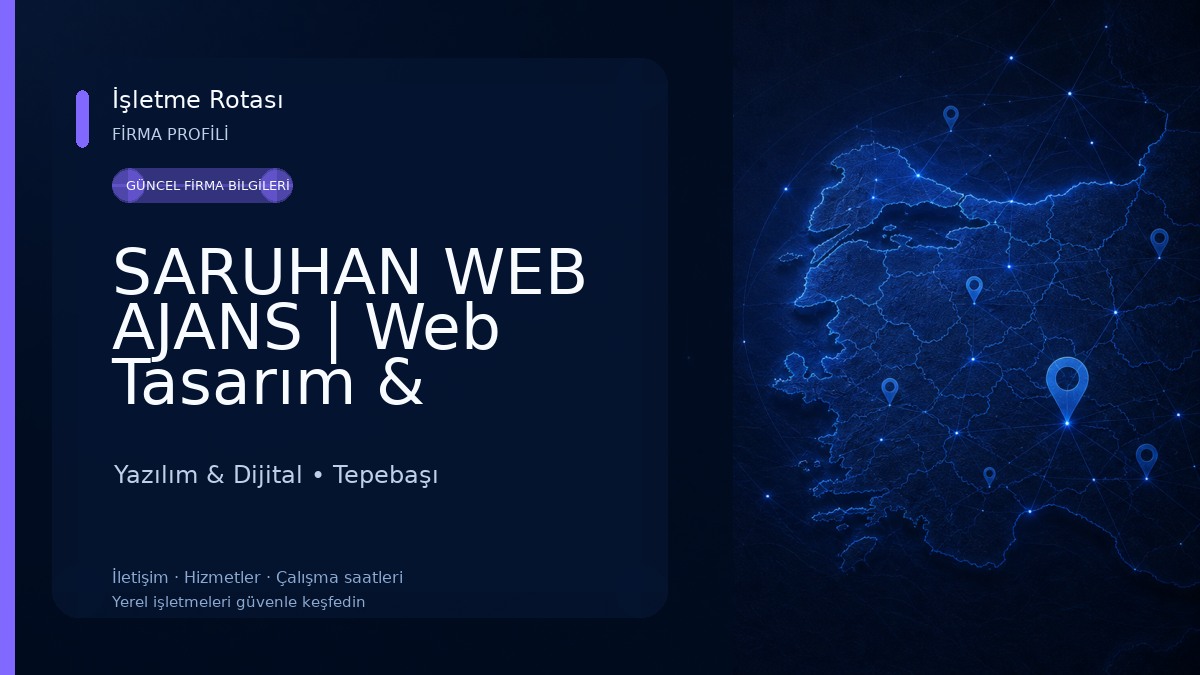 SARUHAN WEB AJANS | Web Tasarım & Yazılım & Dijital Ajans Yazılım & Dijital