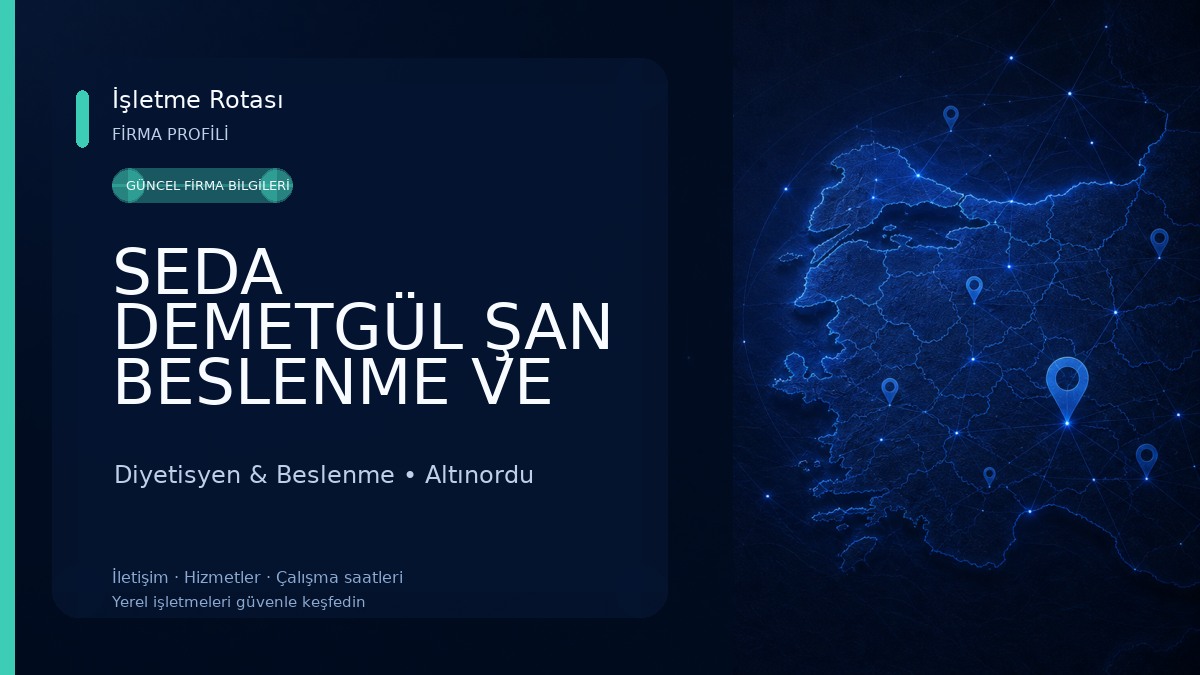 SEDA DEMETGÜL ŞAN BESLENME VE DİYET DANIŞMANLIK MERKEZİ Diyetisyen & Beslenme