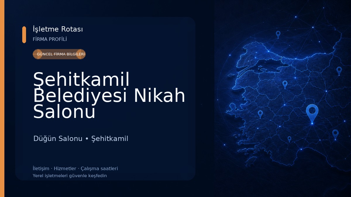 Şehitkamil Belediyesi Nikah Salonu 