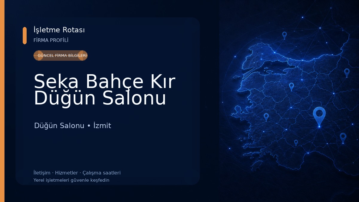 Seka Bahçe Kır Düğün Salonu Düğün Salonu