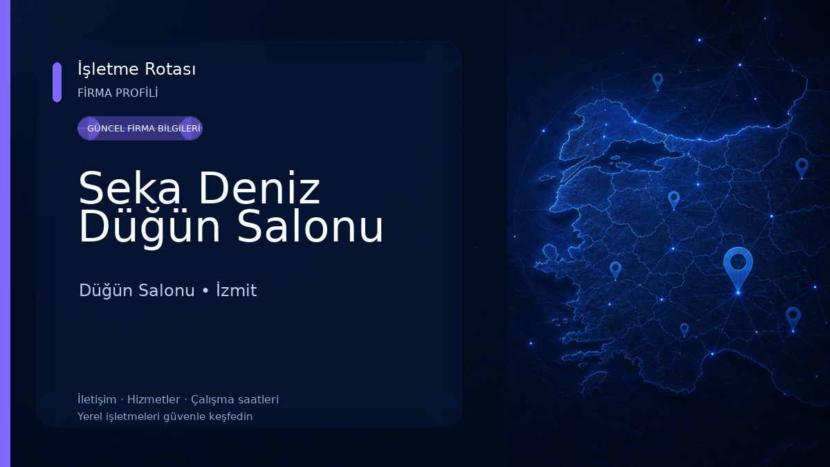 Seka Deniz Düğün Salonu Düğün Salonu