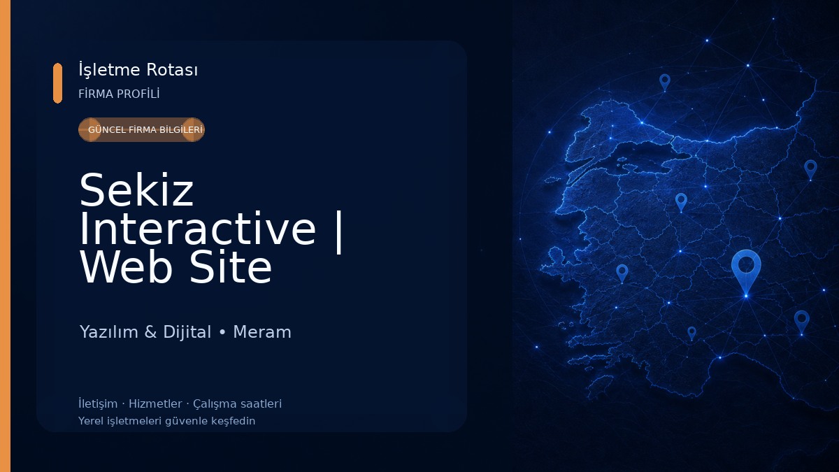Sekiz Interactive | Web Site Tasarımı Konya | SEO Yazılım