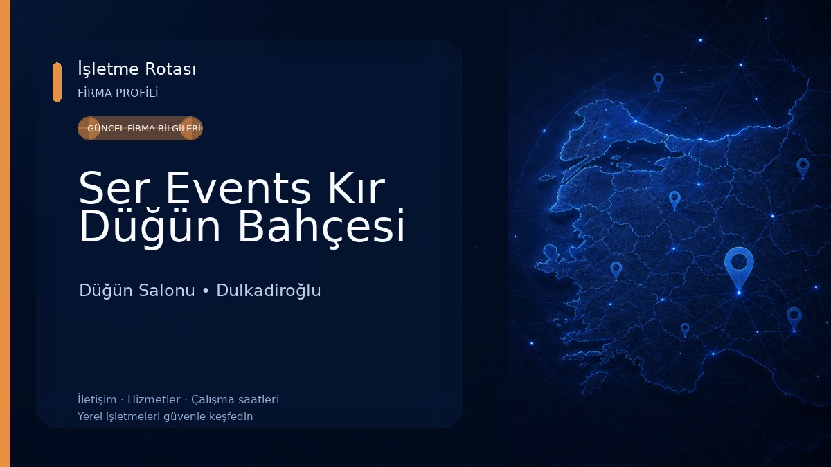 Ser Events Kır Düğün Bahçesi