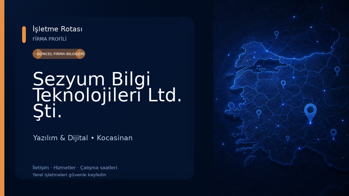 Sezyum Bilgi Teknolojileri Ltd. Şti. Yazılım & Dijital