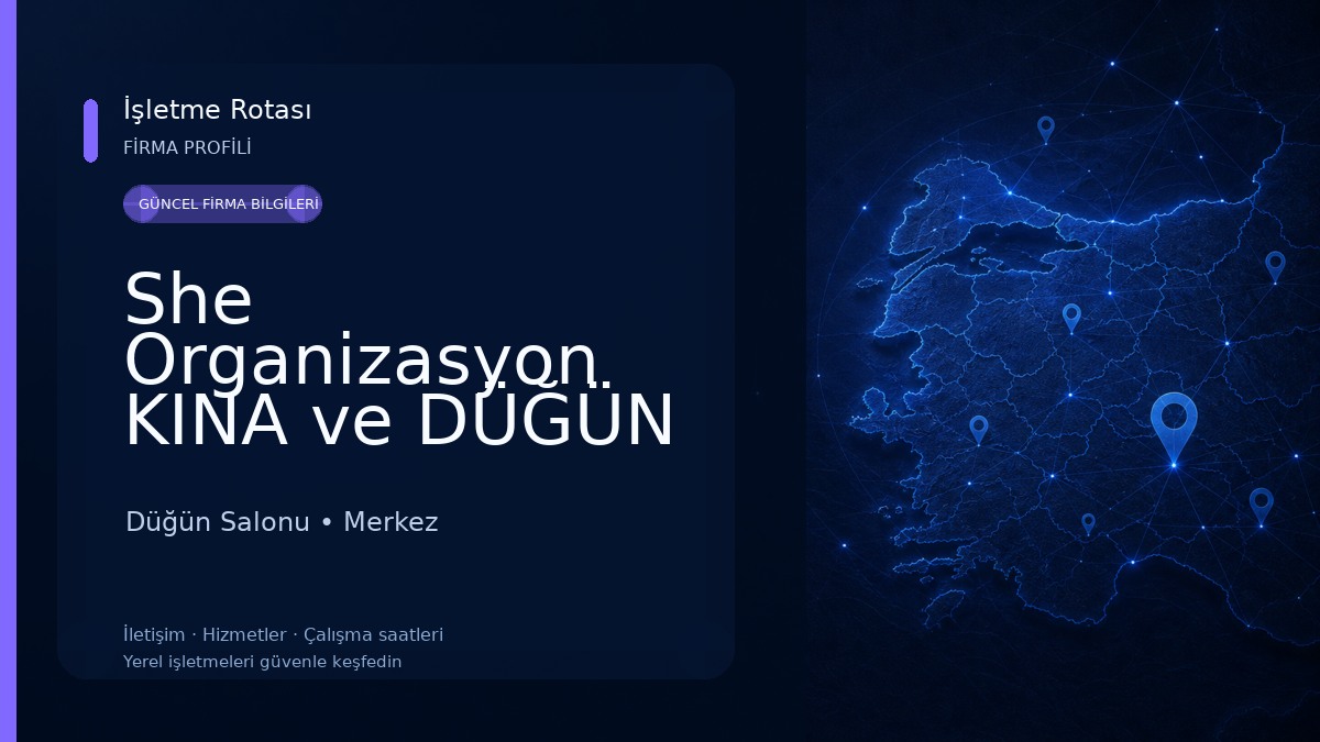 She Organizasyon KINA ve DÜĞÜN SALONU