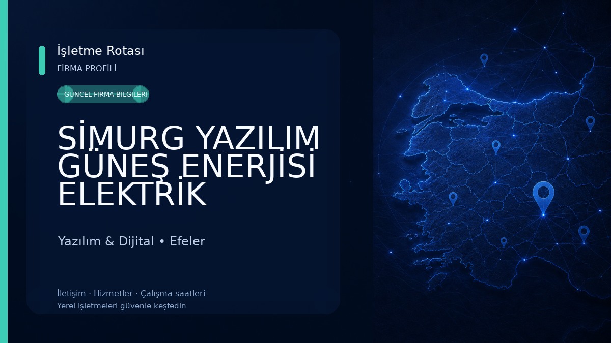 SİMURG YAZILIM GÜNEŞ ENERJİSİ ELEKTRİK ÜRETME SİSTEMLERİ VE OTOMASYONLARI Yazılım & Dijital