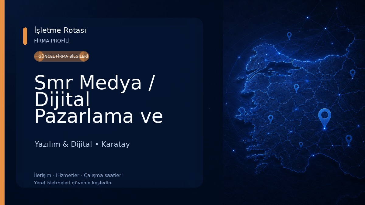 Smr Medya / Dijital Pazarlama ve Reklam Ajansı Yazılım & Dijital