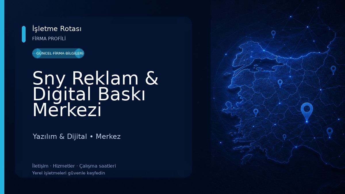 Sny Reklam & Digital Baskı Merkezi Yazılım & Dijital