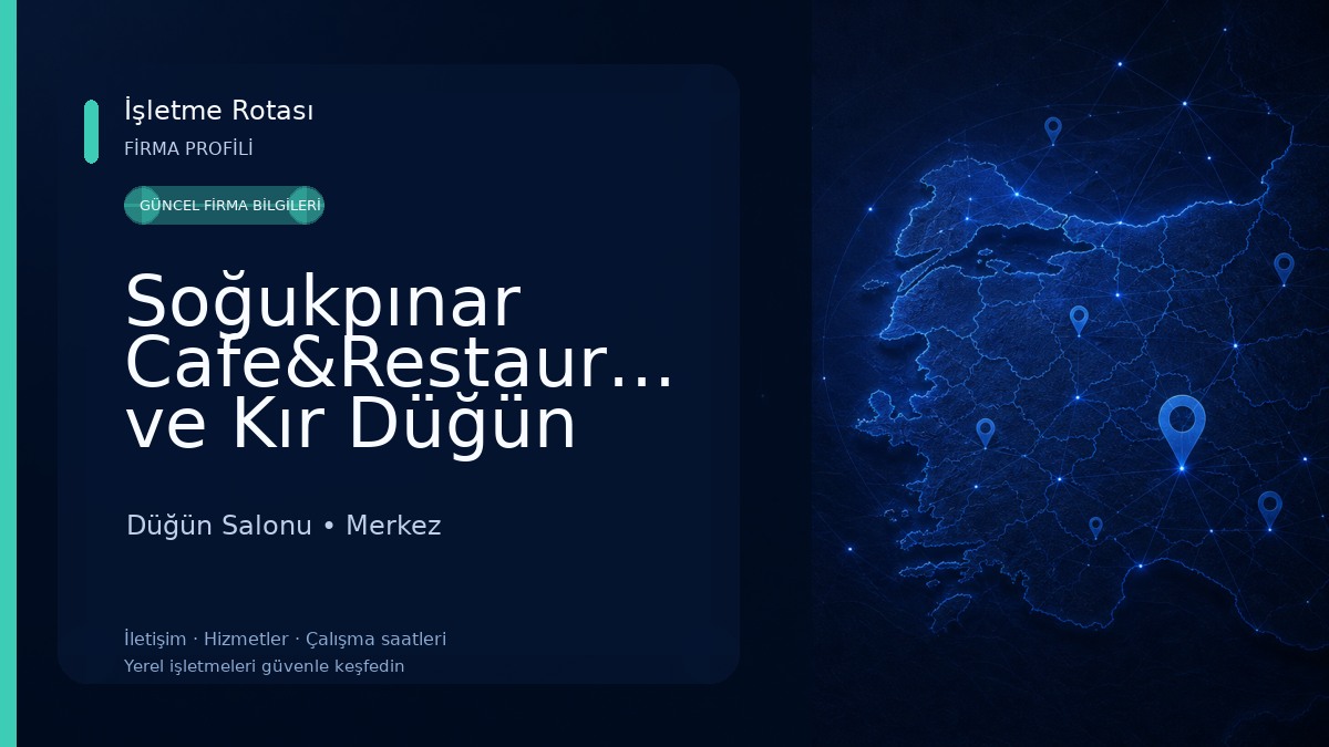Soğukpınar Cafe&Restaurant ve Kır Düğün Salonu