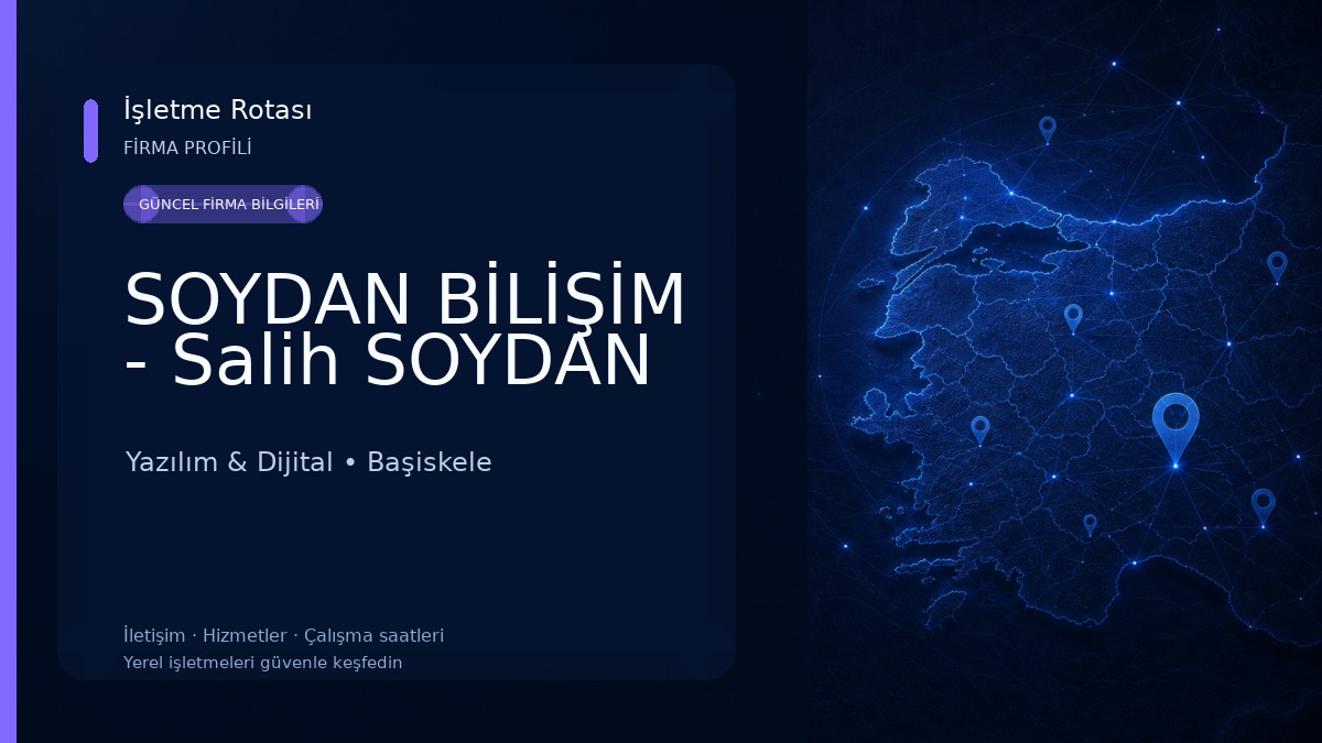 SOYDAN BİLİŞİM - Salih SOYDAN