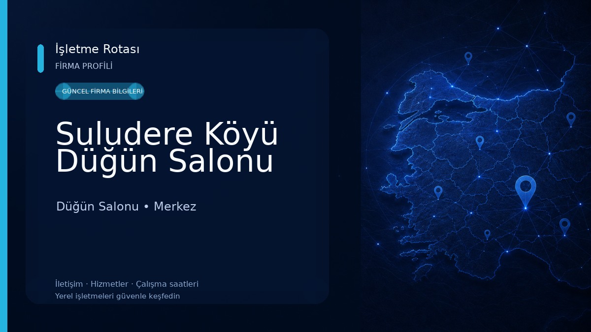Suludere Köyü Düğün Salonu