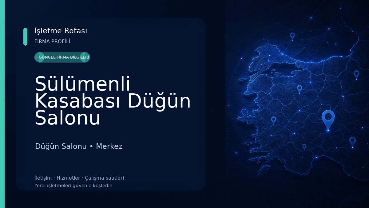 Sülümenli Kasabası Düğün Salonu